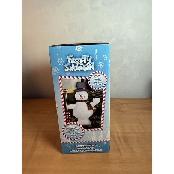 Frosty The Snowman Tabletop Mantel Airdorable Airblown Inflatable Decoration 22" - Picture 2 of 5